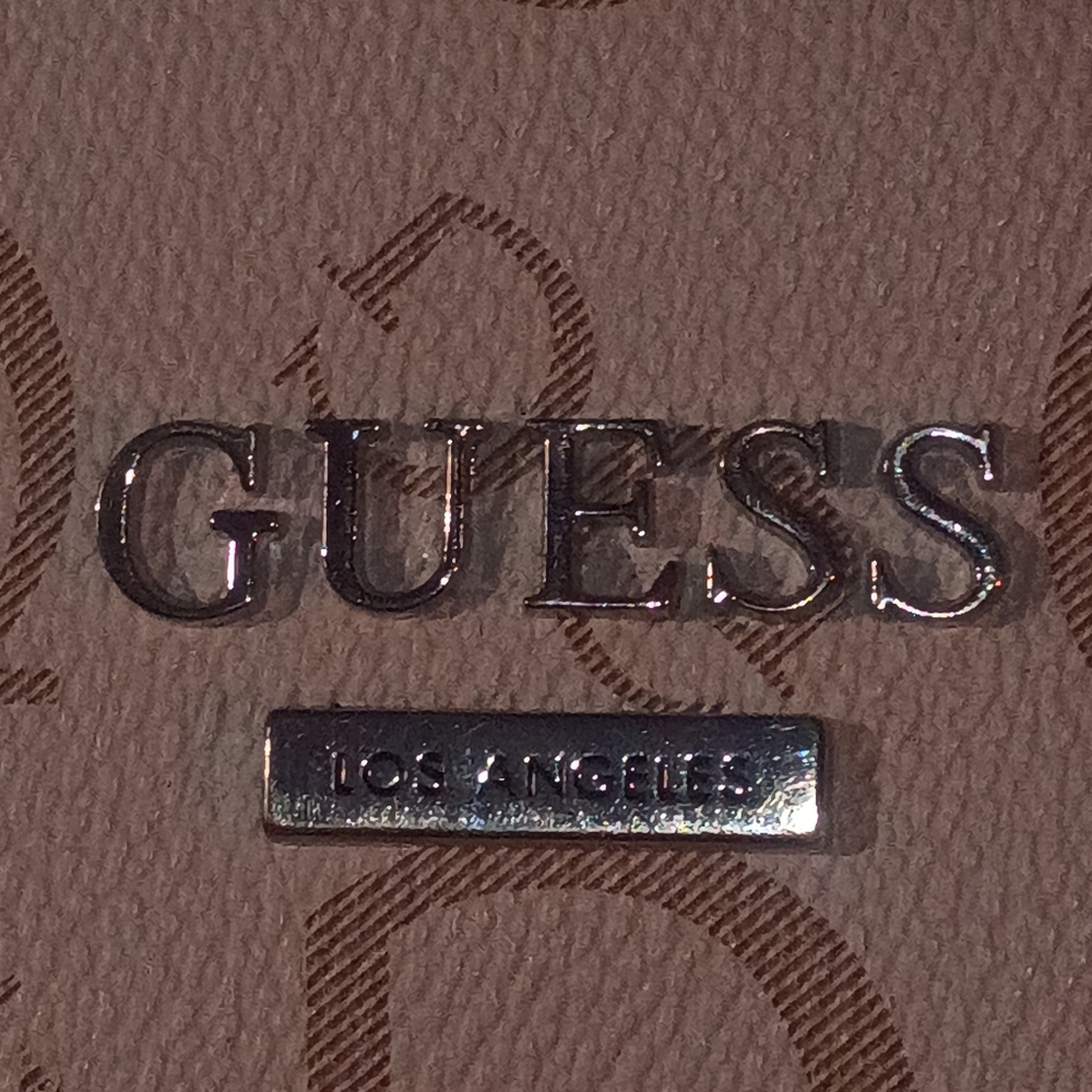 GUESS Beige Monogram Drawstring Backpack - Picture 3 of 16